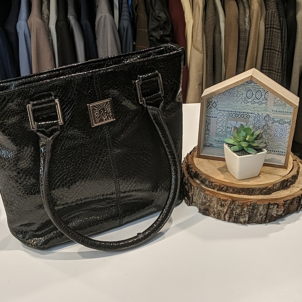 Anne Klein Croc Embossed Bag